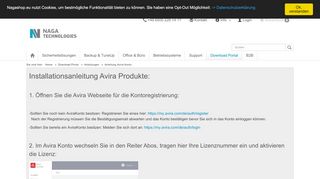 
                            5. Anleitung Avira Konto - Naga Technologies