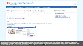 
                            8. Anleitung: Bei jobs.augsburger-allgemeine.de anmelden oder ...
