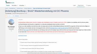 
                            1. [Anleitung] Bootloop / Brick? Wiederherstellung mit DC Phoenix ...