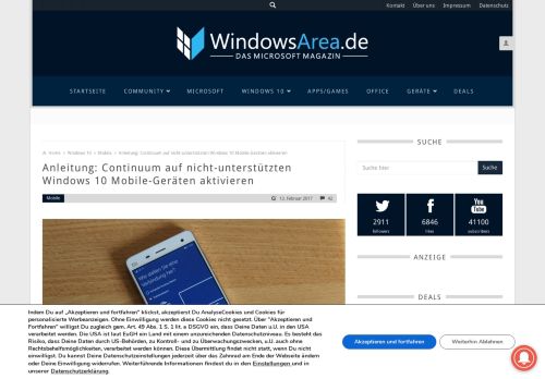 
                            10. Anleitung: Continuum auf nicht-unterstützten Windows 10 Mobile ...