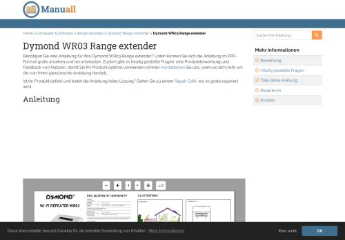 
                            4. Anleitung - Dymond WR03 Range extender - Manuall DE