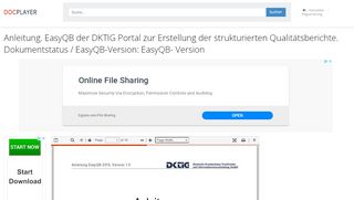 
                            4. Anleitung. EasyQB der DKTIG Portal zur Erstellung der strukturierten ...