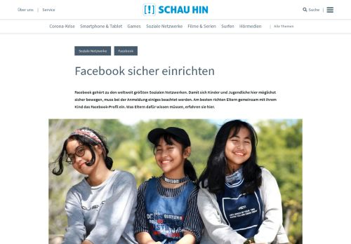 
                            6. Anleitung: Facebook sicher einrichten – SCHAU HIN!