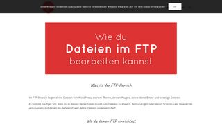 
                            13. Anleitung: FTP - WordPress1x1