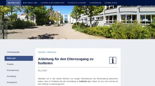 
                            13. Anleitung für den Elternzugang zu fuxNoten - Ostsee-Schule Wismar