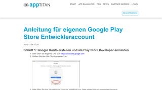 
                            8. Anleitung für eigenen Google Play Store Entwickleraccount ...