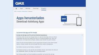 
                            5. Anleitung Installation kostenlose GMX Apps