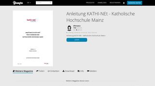 
                            9. Anleitung KATHI-NEt - Katholische Hochschule Mainz - Yumpu