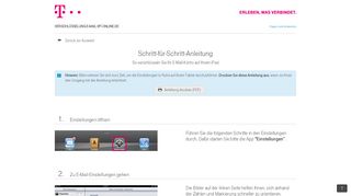
                            5. Anleitung Mail für iPad - T-Online