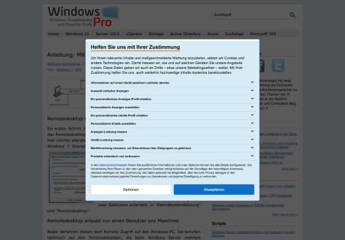 
                            11. Anleitung: Mit Remotedesktop auf Windows 7 zugreifen | WindowsPro