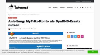 
                            8. Anleitung: MyFritz-Konto als DynDNS-Ersatz nutzen | Der Tutonaut