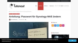 
                            8. Anleitung: Passwort für Synology-NAS ändern | Der Tutonaut