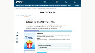 
                            10. Anleitung: So laden Sie einen Ultraviolet-Film - Bilder & Fotos - WELT