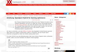 
                            9. Anleitung: Speedport Hybrid für Gaming optimieren - Hardwareluxx