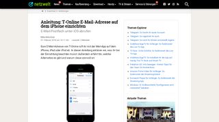 
                            12. Anleitung: T-Online E-Mail-Adresse auf dem iPhone einrichten ...