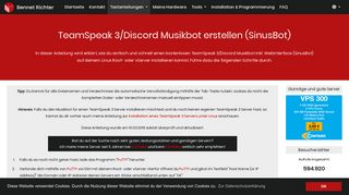 
                            7. Anleitung: TeamSpeak 3/Discord Musikbot erstellen (SinusBot ...