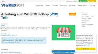 
                            11. Anleitung WBS Teil - Worldsoft Support