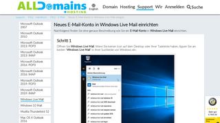 
                            5. Anleitung | Windows Live Mail E-Mail Konto einrichten