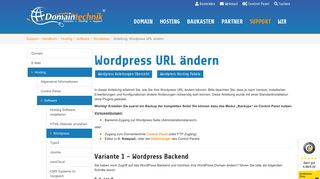 
                            9. Anleitung: Wordpress URL ändern - Domaintechnik