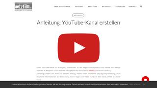 
                            9. Anleitung: YouTube-Kanal erstellen - netzfilm.de