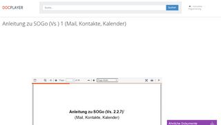 
                            12. Anleitung zu SOGo (Vs ) 1 (Mail, Kontakte, Kalender) - PDF