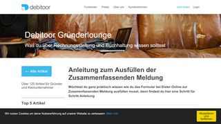 
                            2. Anleitung zum Ausfüllen der Zusammenfassenden Meldung I Debitoor