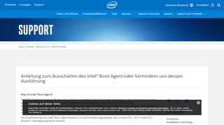 
                            11. Anleitung zum Ausschalten des Intel® Boot Agent oder Verhindern ...