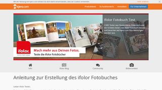 
                            3. Anleitung zur Erstellung des ifolor Fotobuches – Ifolor Fotobuch Test ...