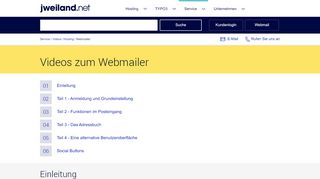 
                            2. Anleitung zur Nutzung des Webmailers - jweiland.net