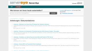 
                            8. Anleitungen / Dokumentationen : Server-Eye