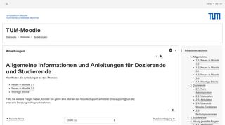 
                            9. Anleitungen: Kurs-Administration - TUM-Moodle