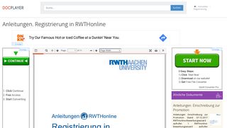 
                            10. Anleitungen. Registrierung in RWTHonline - PDF - DocPlayer.org