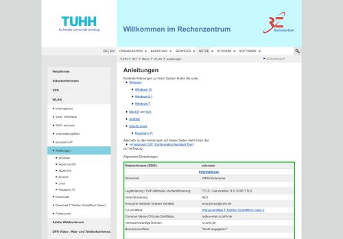 
                            2. Anleitungen | RZT - TUHH