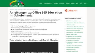 
                            6. Anleitungen zu Office 365 Education im Schuleinsatz - Kreisschule ...