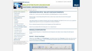 
                            9. anleitungen:konfiguration apple mail [Mailsystem Ruhr-Uni-Bochum]