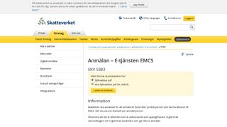
                            4. Anmälan – E-tjänsten EMCS (SKV 5383) | Skatteverket