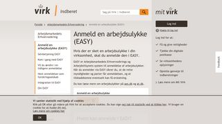 
                            1. Anmeld en arbejdsskade - EASY - Virk