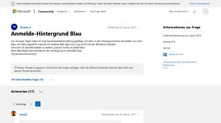 
                            3. Anmelde-Hintergrund Blau - Microsoft Community