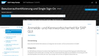 
                            3. Anmelde- und Kennwortsicherheit für SAP GUI - SAP Help Portal