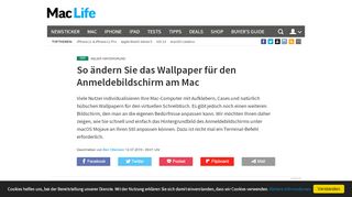 
                            3. Anmeldebildschirm Wallpaper ändern am Mac - so geht's | Mac Life