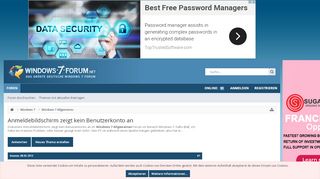 
                            5. Anmeldebildschirm zeigt kein Benutzerkonto an - Windows 7 Forum
