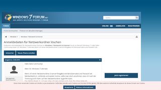 
                            3. Anmeldedaten für Netzwerkordner löschen - Windows 7 Forum