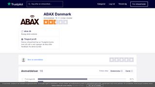 
                            12. Anmeldelser af ABAX Danmark | Læs kundernes anmeldelser af abax.dk