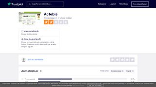 
                            5. Anmeldelser af Actebis | Læs kundernes anmeldelser af www.actebis.dk