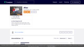 
                            6. Anmeldelser af Afac | Læs kundernes anmeldelser af www.afac.dk