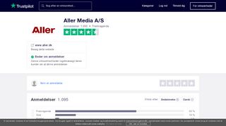 
                            12. Anmeldelser af Aller Media A/S | Læs kundernes anmeldelser af www ...