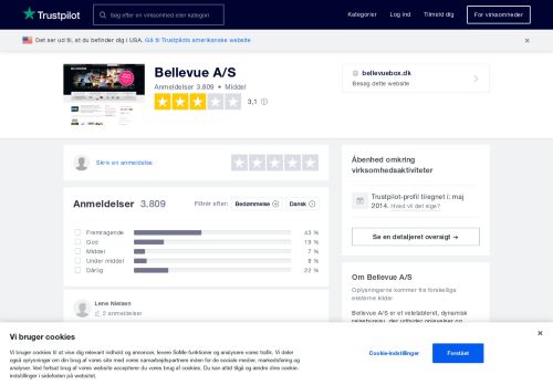 
                            10. Anmeldelser af Bellevue A/S | Læs kundernes ... - Trustpilot