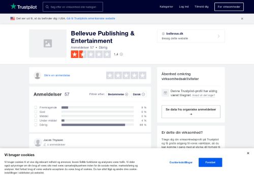 
                            11. Anmeldelser af Bellevue Publishing & Entertainment | Læs ...