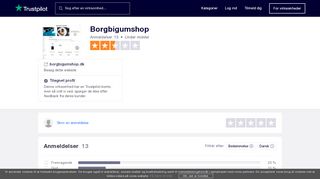 
                            5. Anmeldelser af Borgbigumshop | Læs kundernes anmeldelser af ...