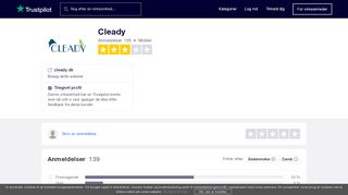 
                            12. Anmeldelser af Cleady | Læs kundernes anmeldelser af cleady.dk